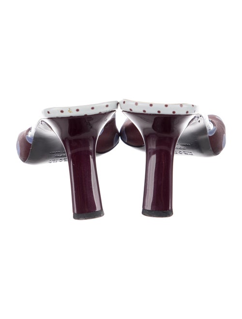 Prada Polka Dot Print Slides