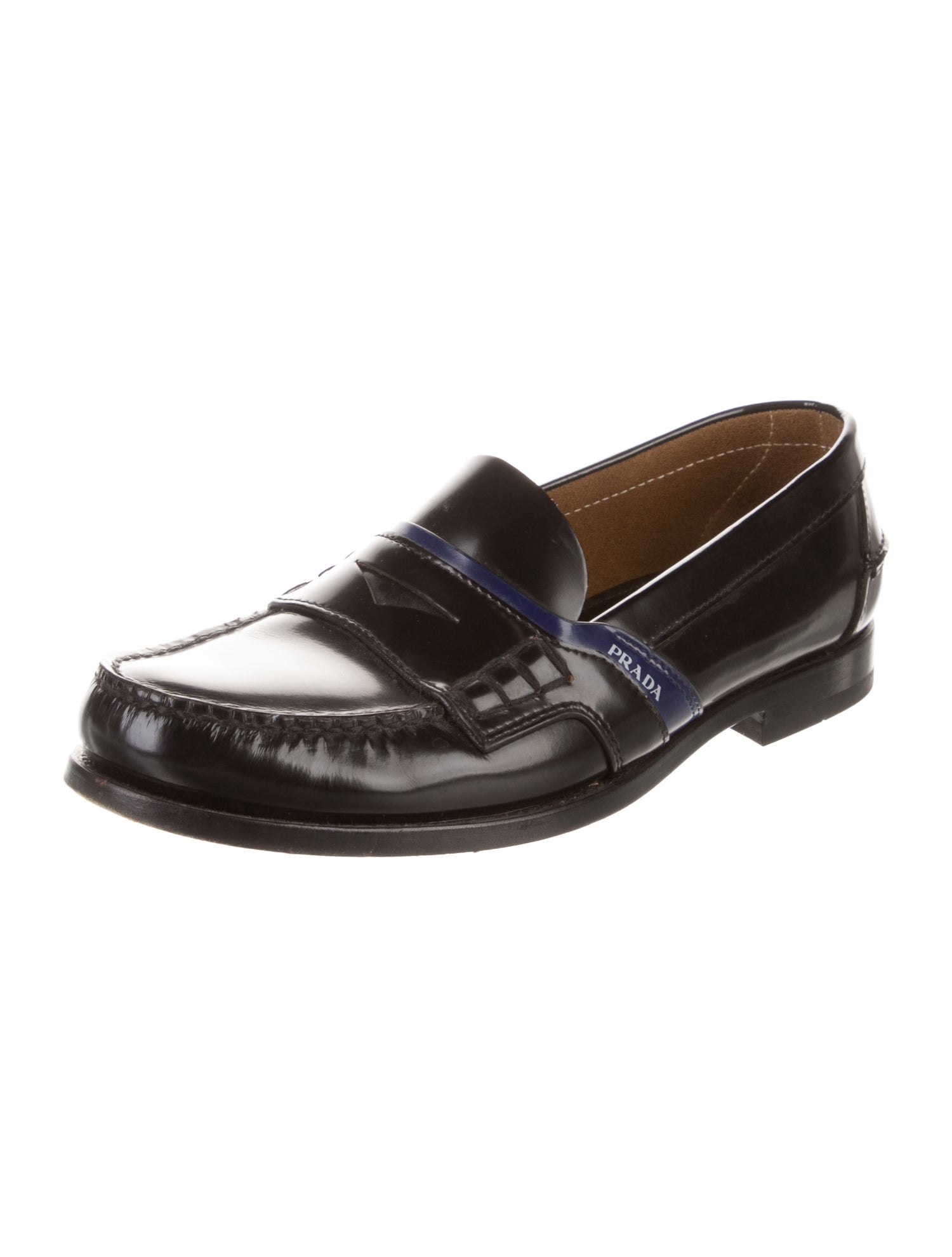 Prada Leather Dress Loafers