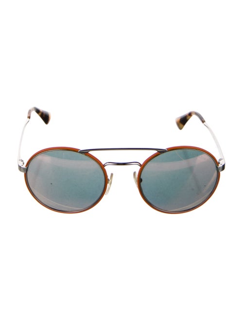 Prada Round Mirrored Sunglasses