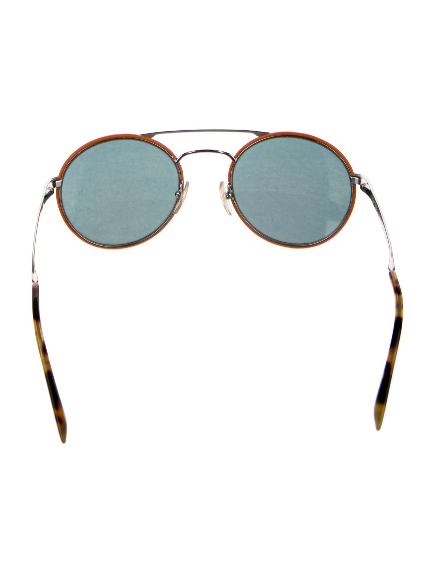 Prada Round Mirrored Sunglasses