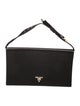Prada Enameled Metal Triangle Top Handle Bag