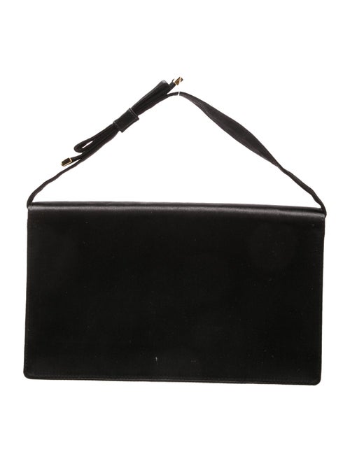 Prada Enameled Metal Triangle Top Handle Bag