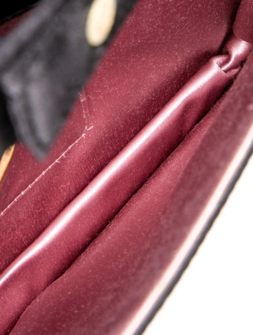 Prada Enameled Metal Triangle Top Handle Bag