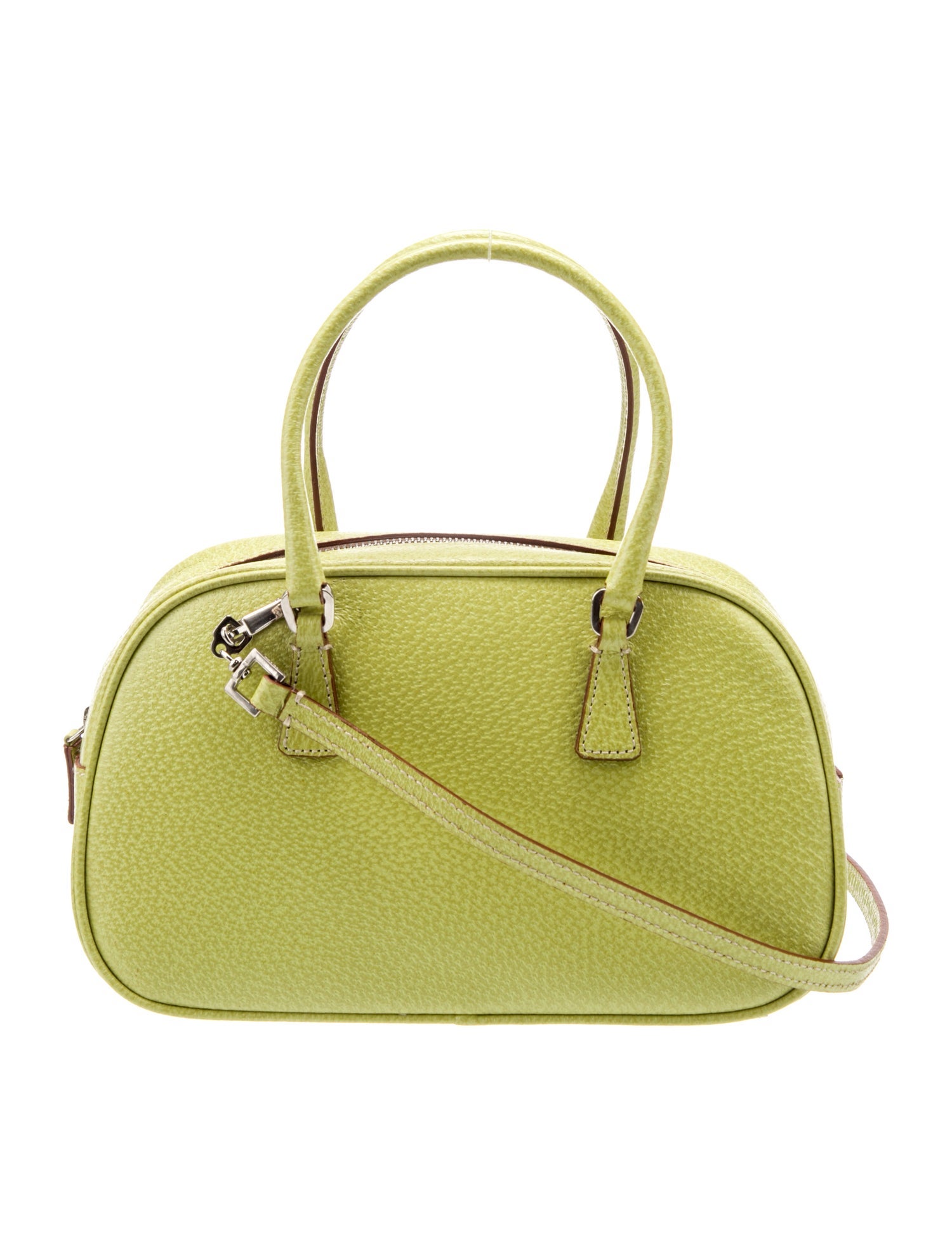 Prada Cinghiale Leather Top Handle Bag
