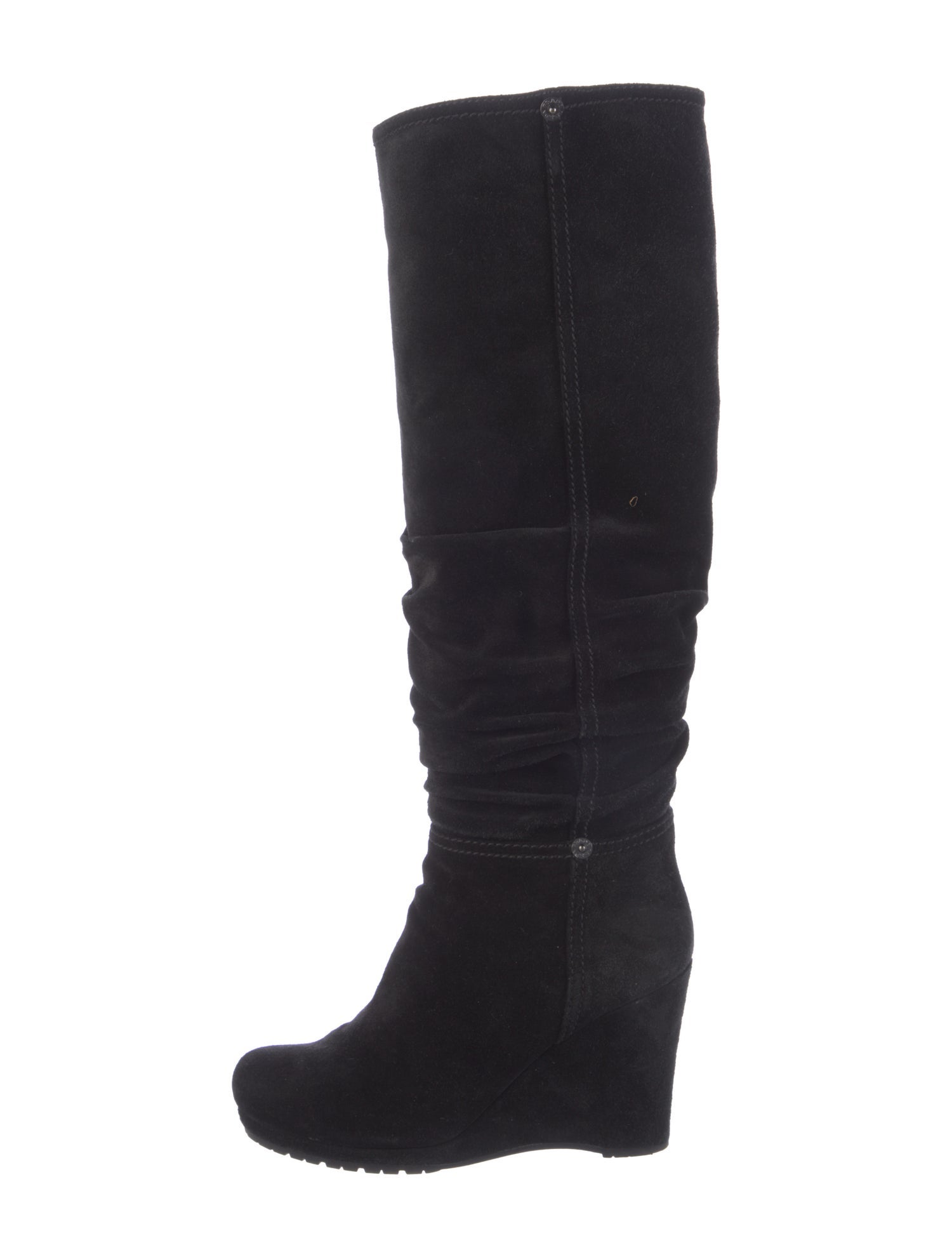 Prada Suede Slouch Boots