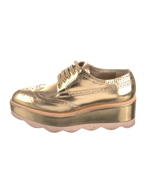 Prada Patent Leather Lasercut Accents Oxfords