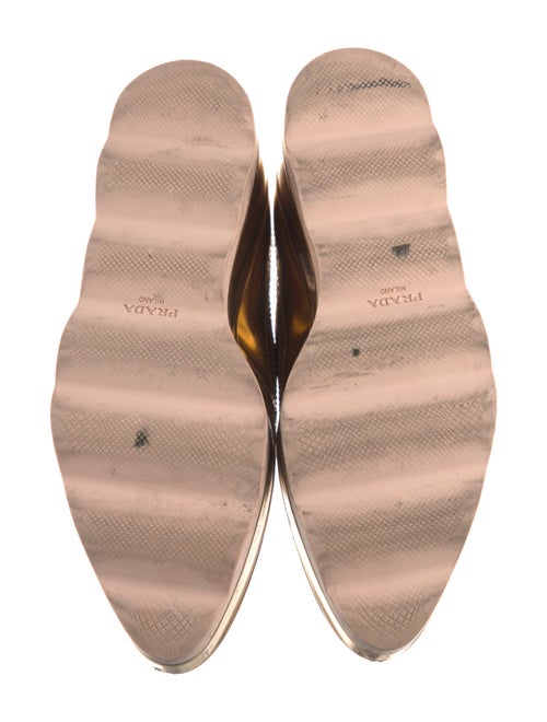 Prada Patent Leather Lasercut Accents Oxfords