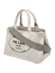 Prada Canvas Top Handle Bag