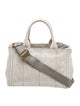 Prada Canvas Top Handle Bag