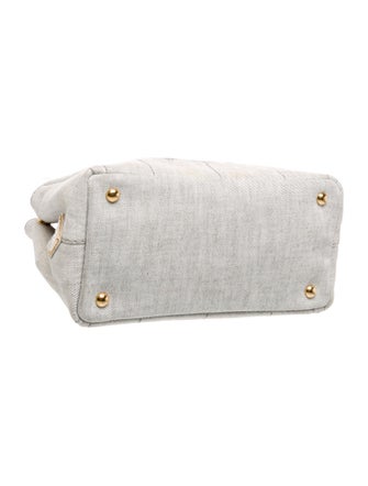 Prada Canvas Top Handle Bag