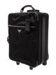 Prada Tessuto Saffiano-Trimmed Rolling Suitcase