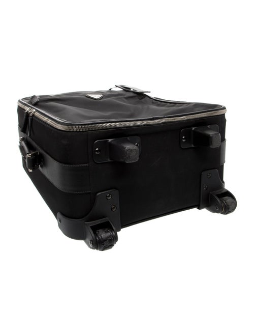 Prada Tessuto Saffiano-Trimmed Rolling Suitcase