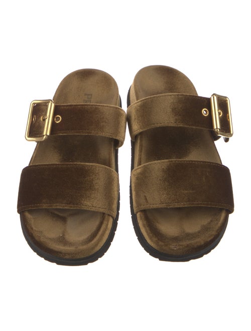 Prada Velvet Slides