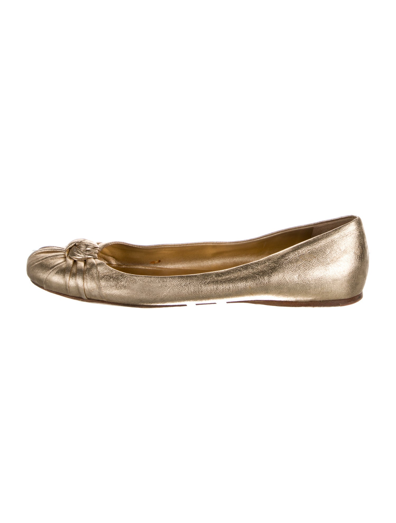 Prada Leather Ballet Flats