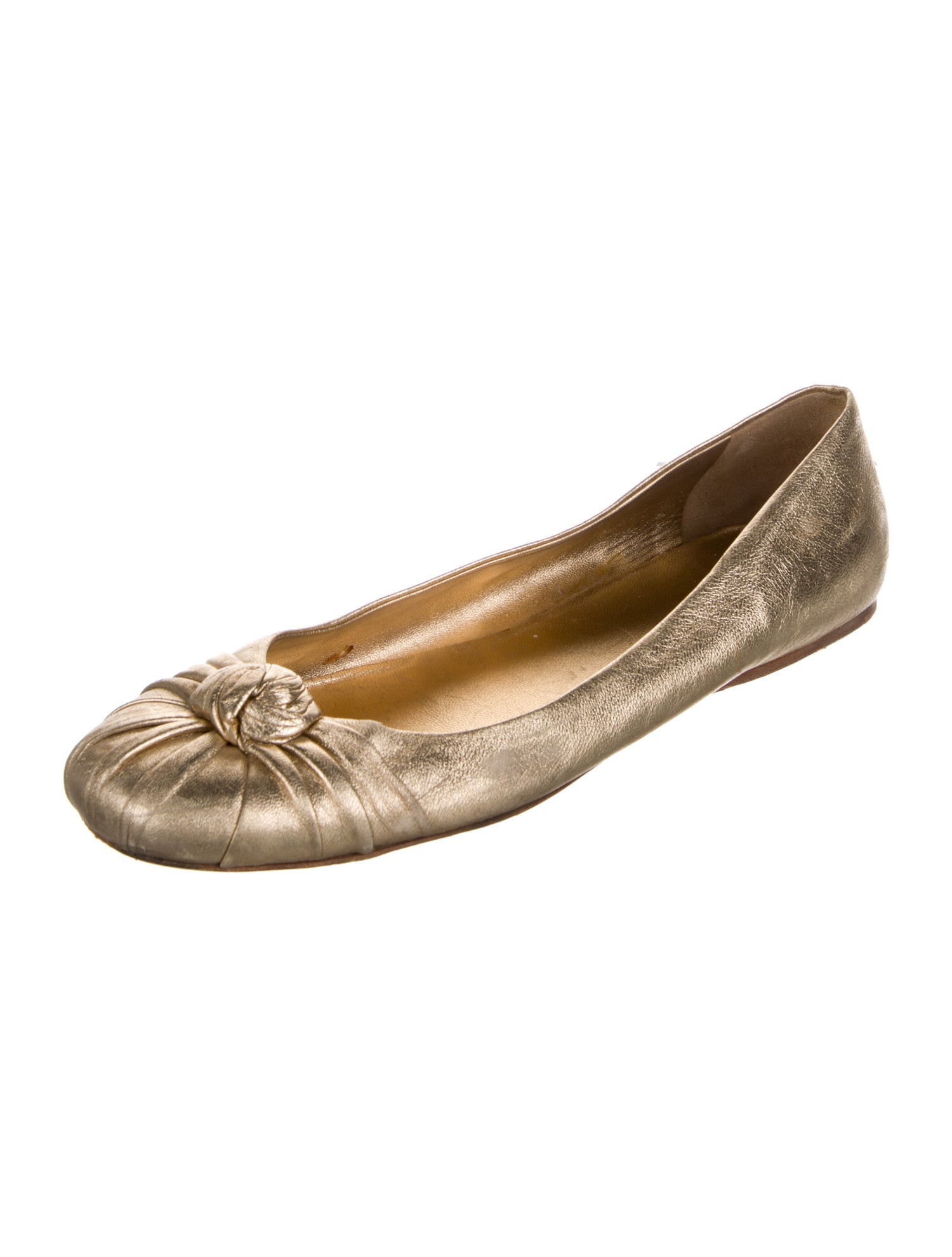 Prada Leather Ballet Flats