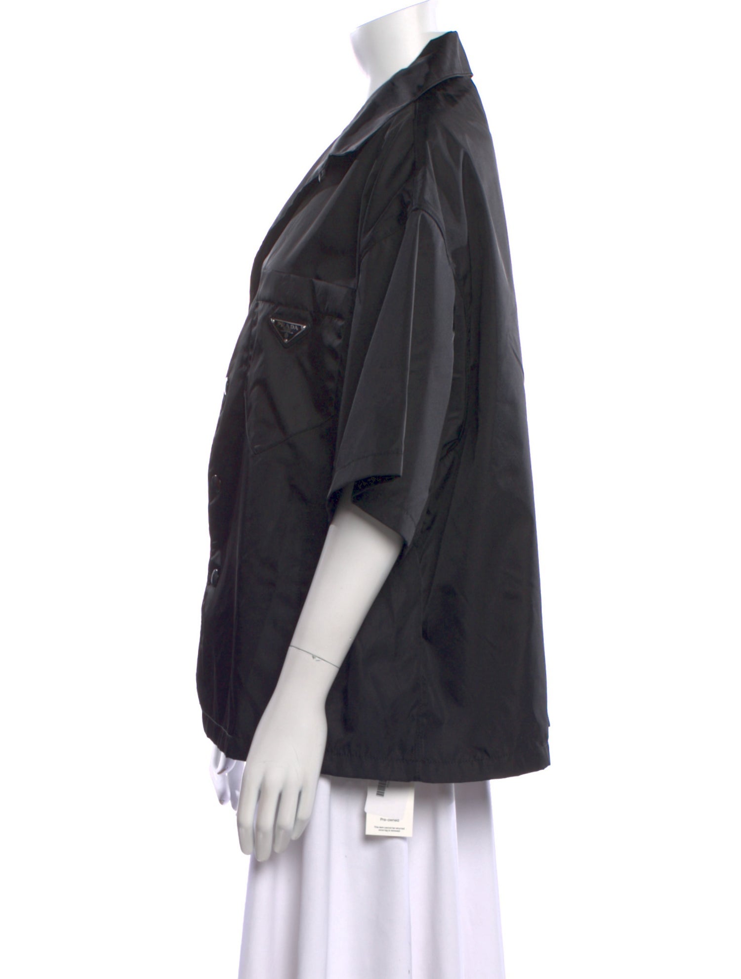 Prada 2023 Enameled Metal Triangle Shirt