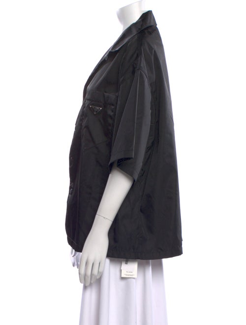 Prada 2023 Enameled Metal Triangle Shirt