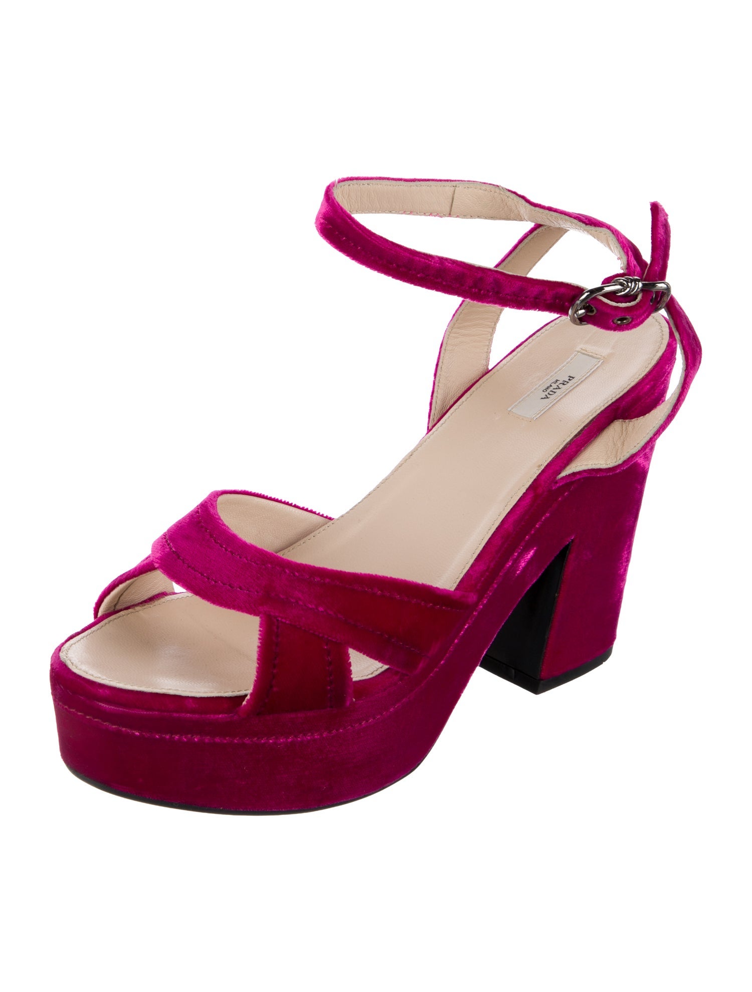 Prada Velvet Sandals