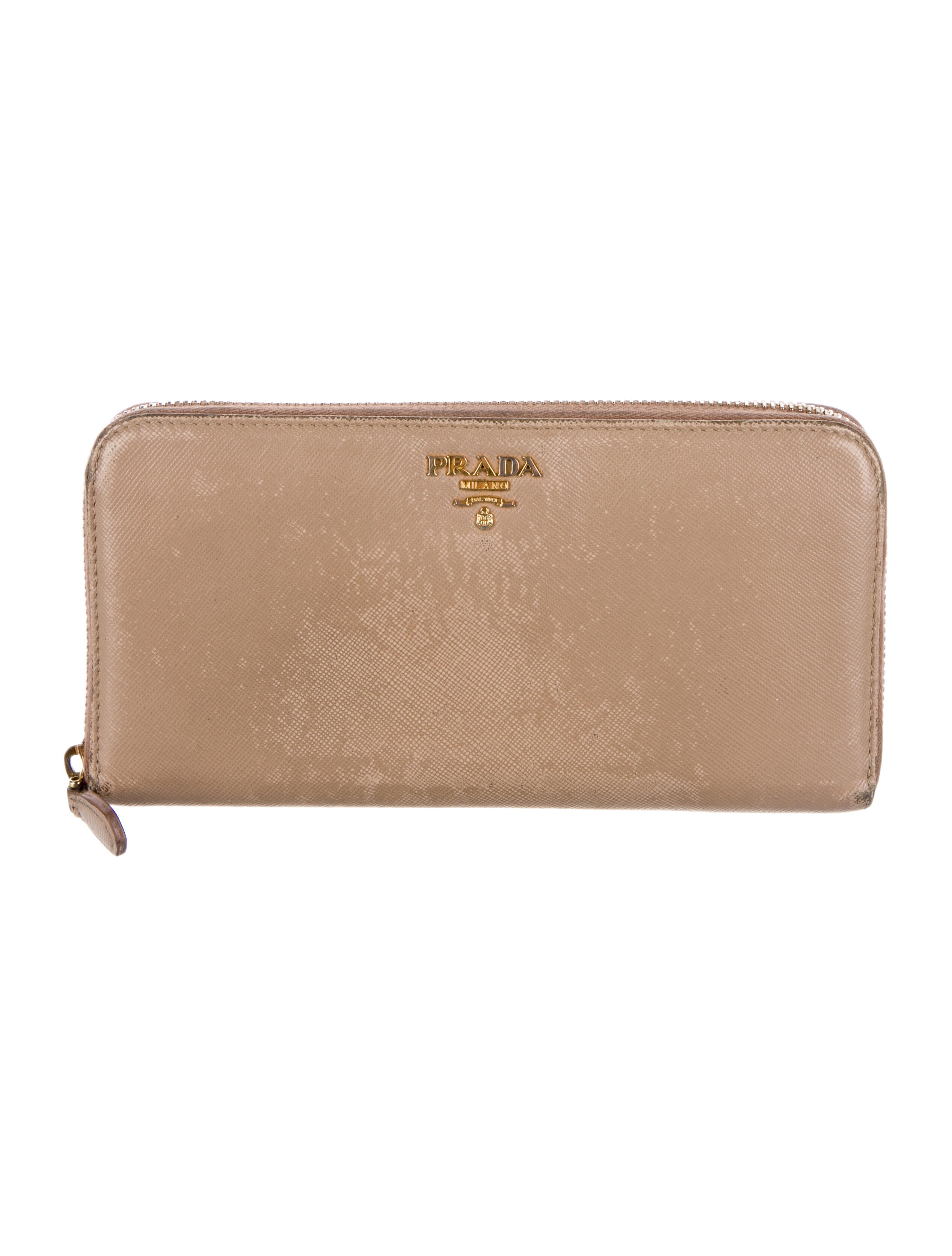 Prada Saffiano Lux Leather Continental Wallet
