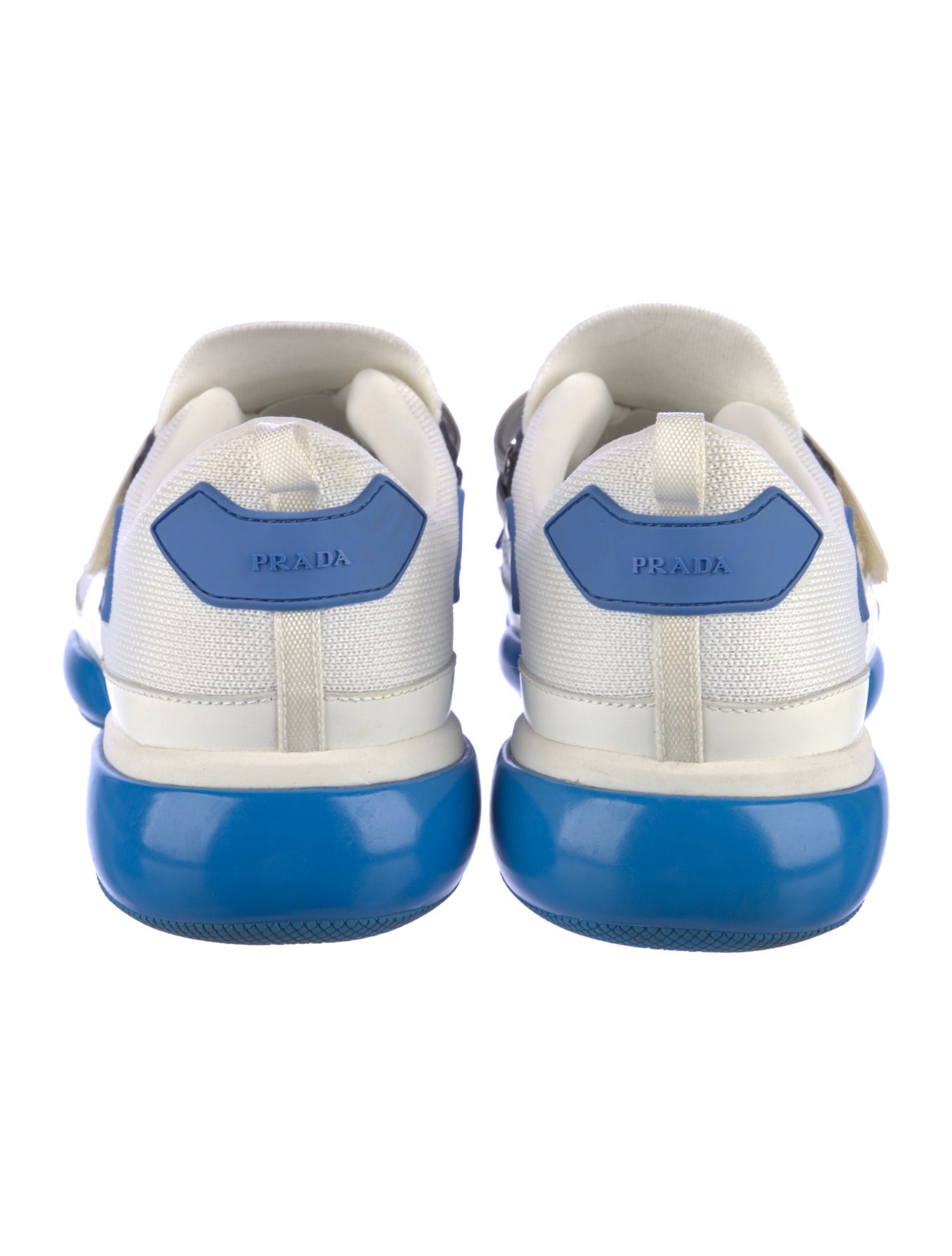 Prada Leather Colorblock Pattern Sneakers
