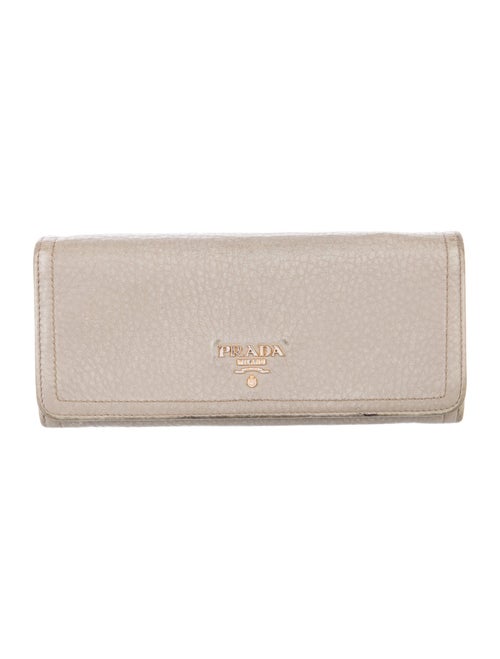 Prada Vitello Daino Leather Continental Wallet