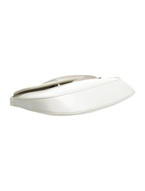 Prada Enameled Metal Triangle Cleo