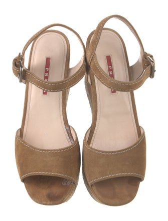 Prada Sport Suede Braided Accents Espadrilles