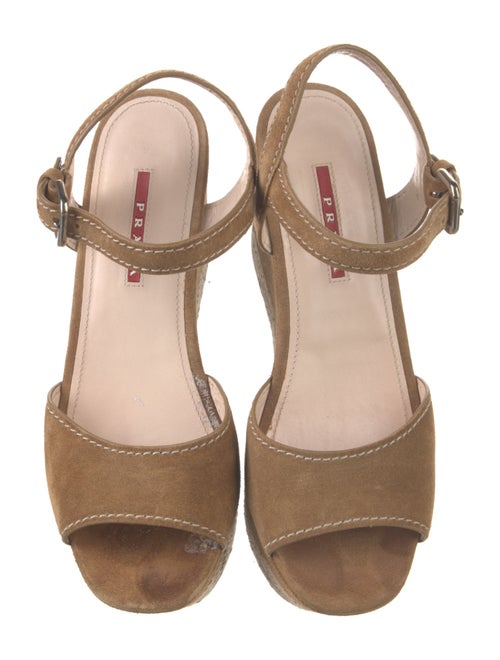 Prada Sport Suede Braided Accents Espadrilles