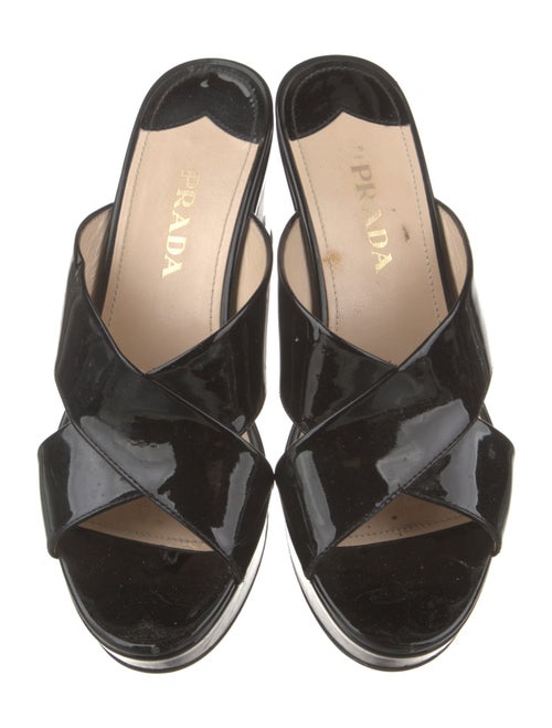 Prada Patent Leather Slides