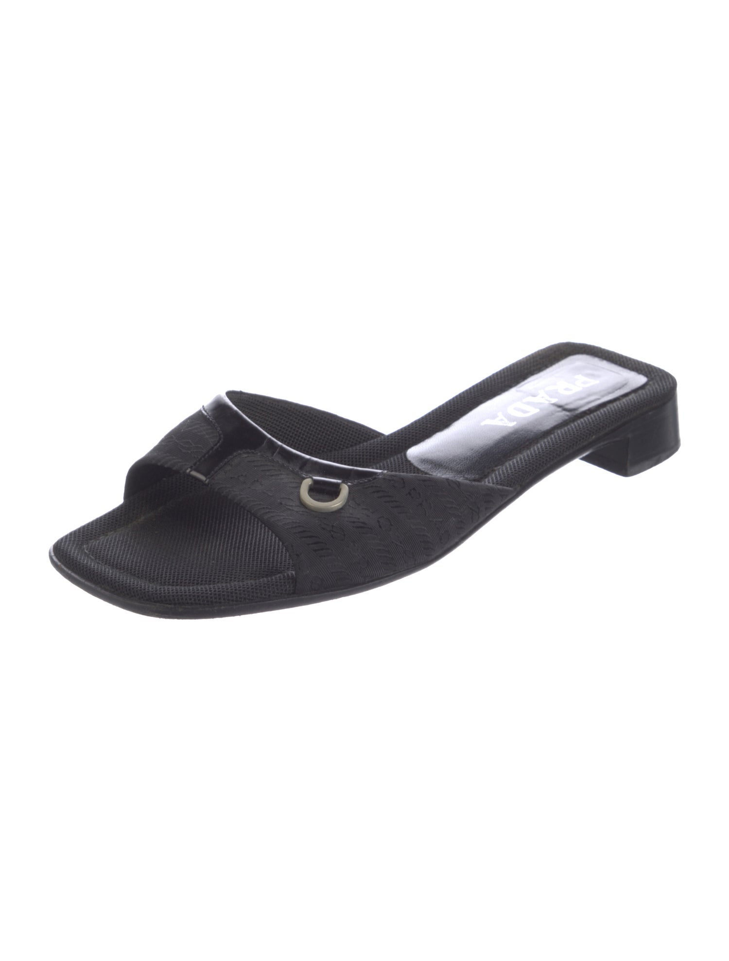 Prada Leather Slides