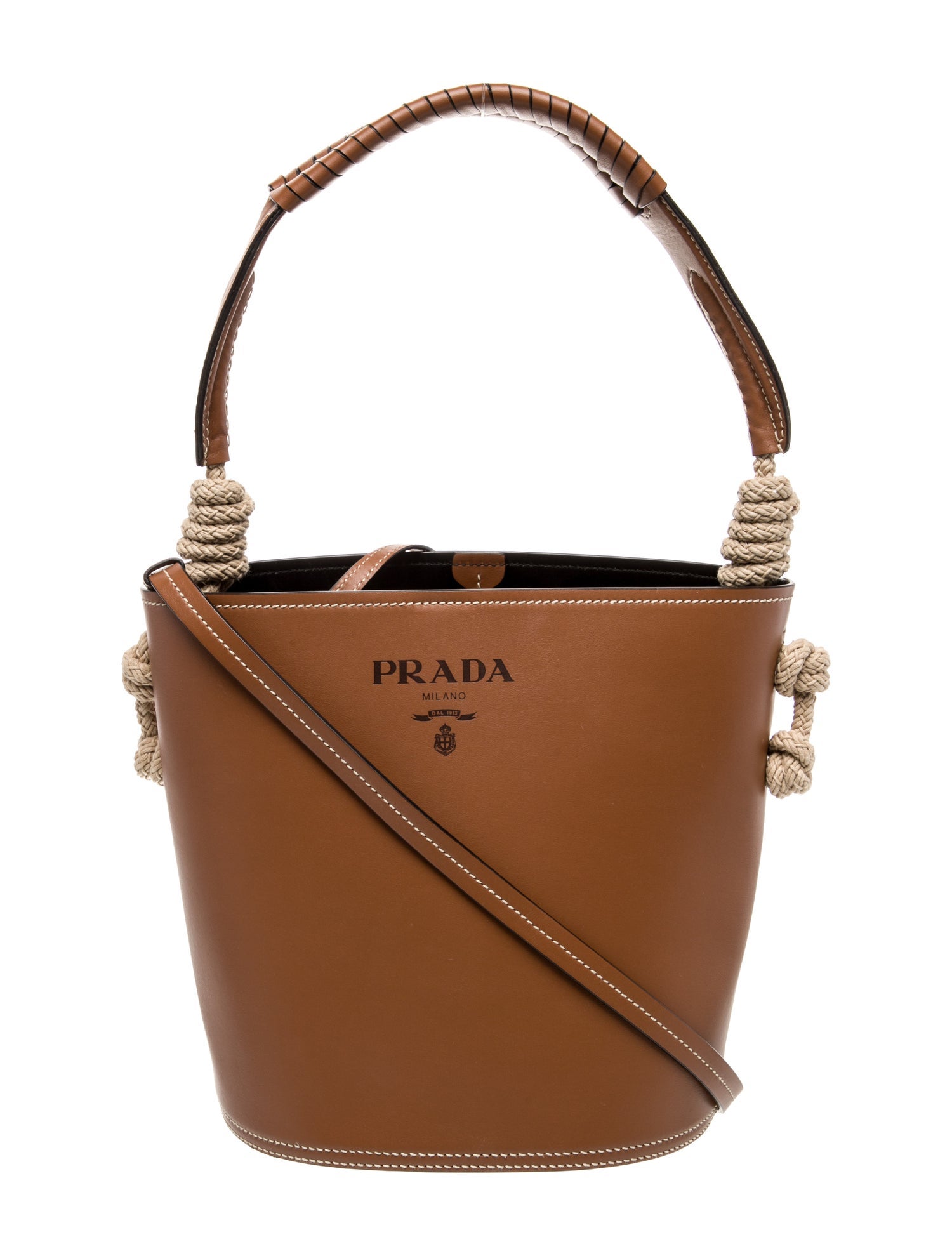 Prada City Calf Leather Knotted Rope