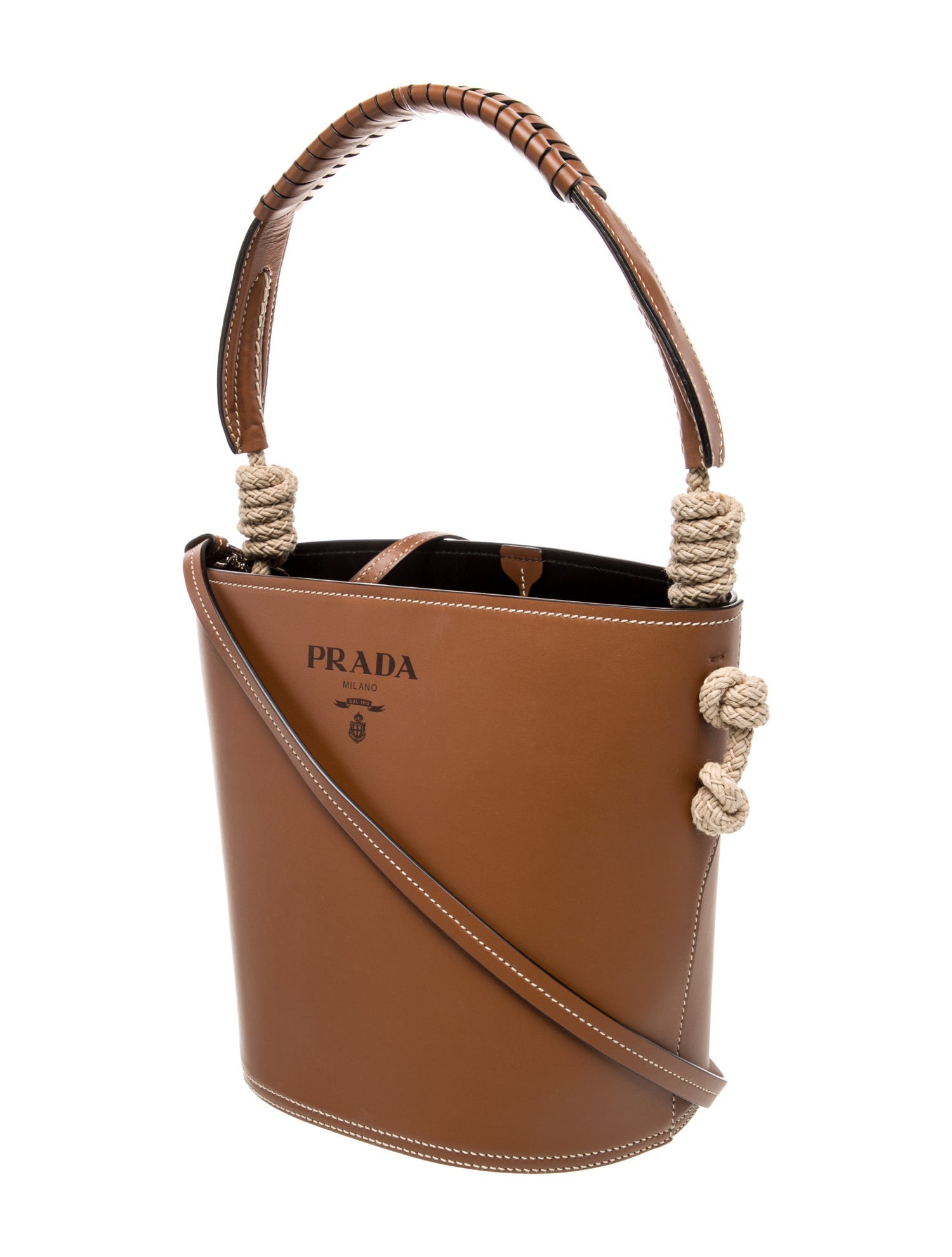 Prada City Calf Leather Knotted Rope