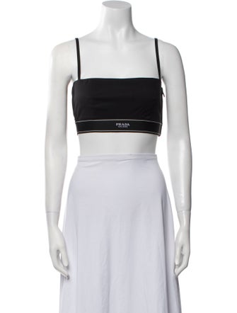 Prada 2022 Square Neckline Crop Top