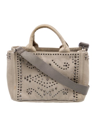 Prada Canvas Top Handle Bag