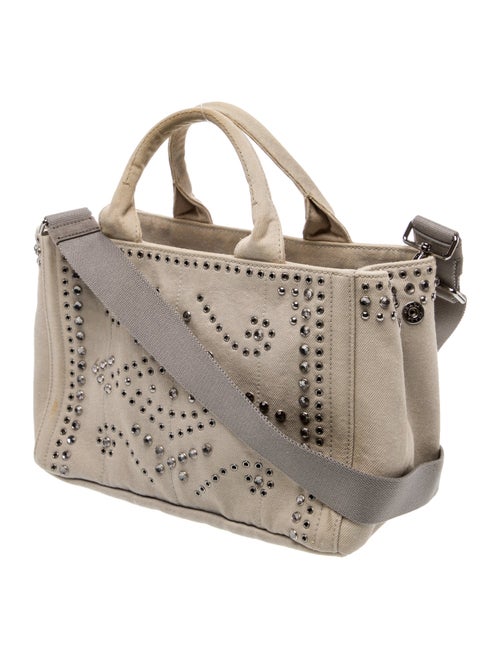 Prada Canvas Top Handle Bag