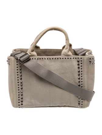 Prada Canvas Top Handle Bag