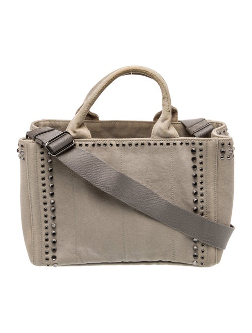 Prada Canvas Top Handle Bag