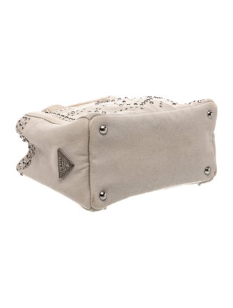 Prada Canvas Top Handle Bag