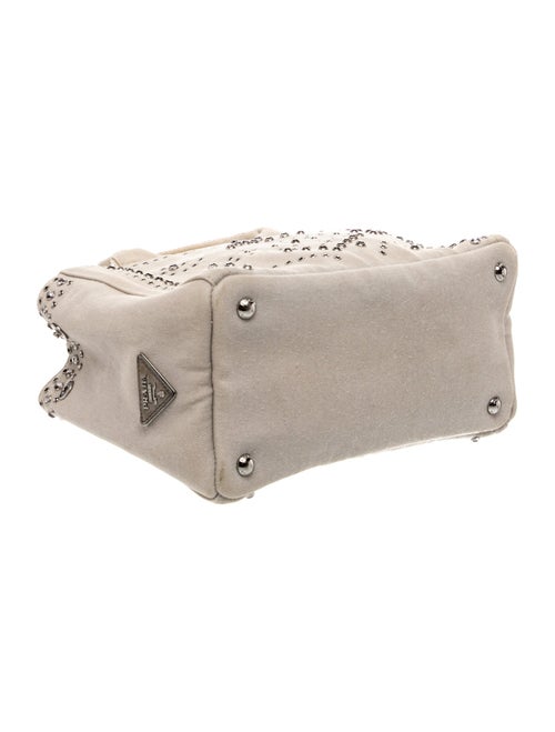 Prada Canvas Top Handle Bag