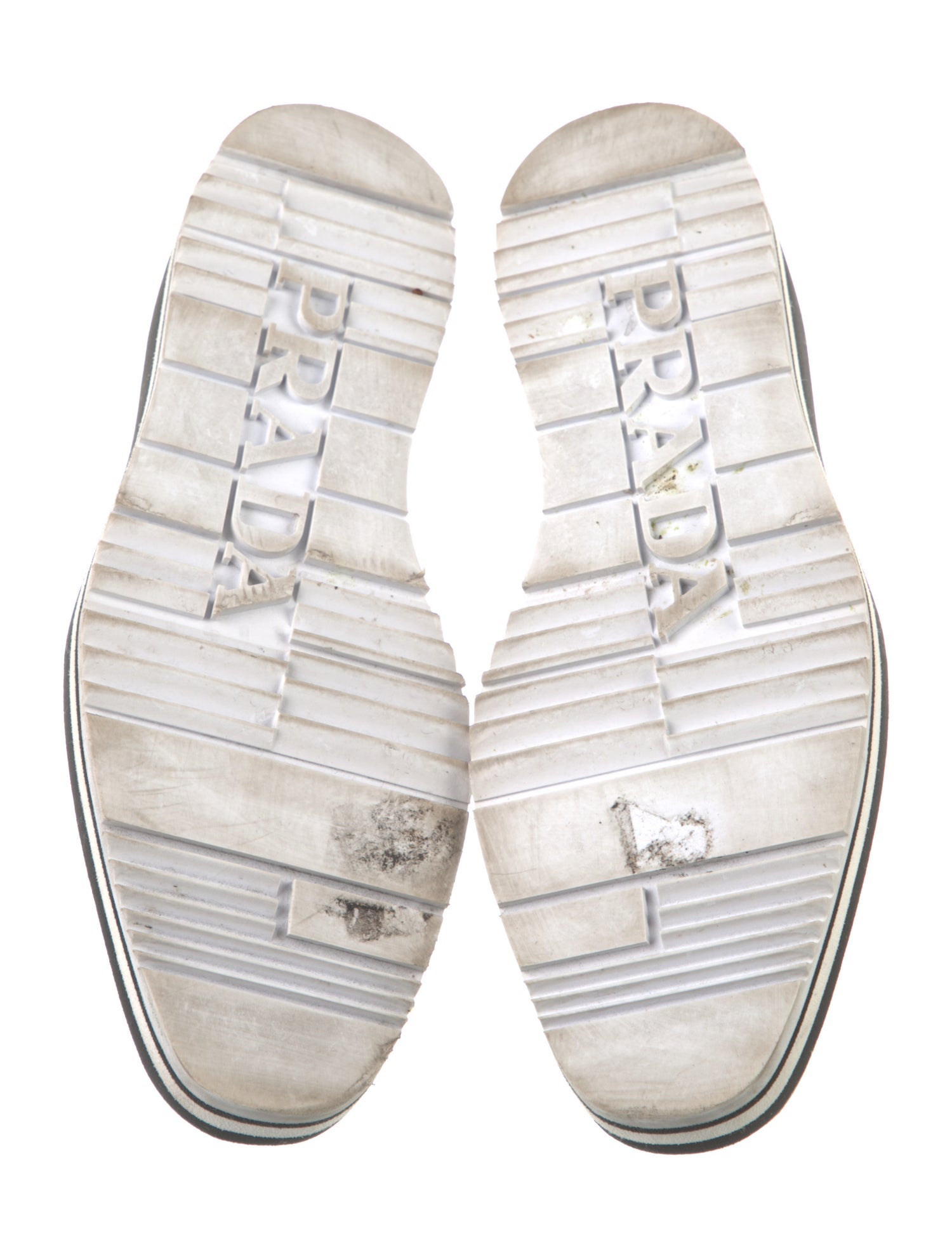 Prada Patent Leather Lasercut Accents Sneakers