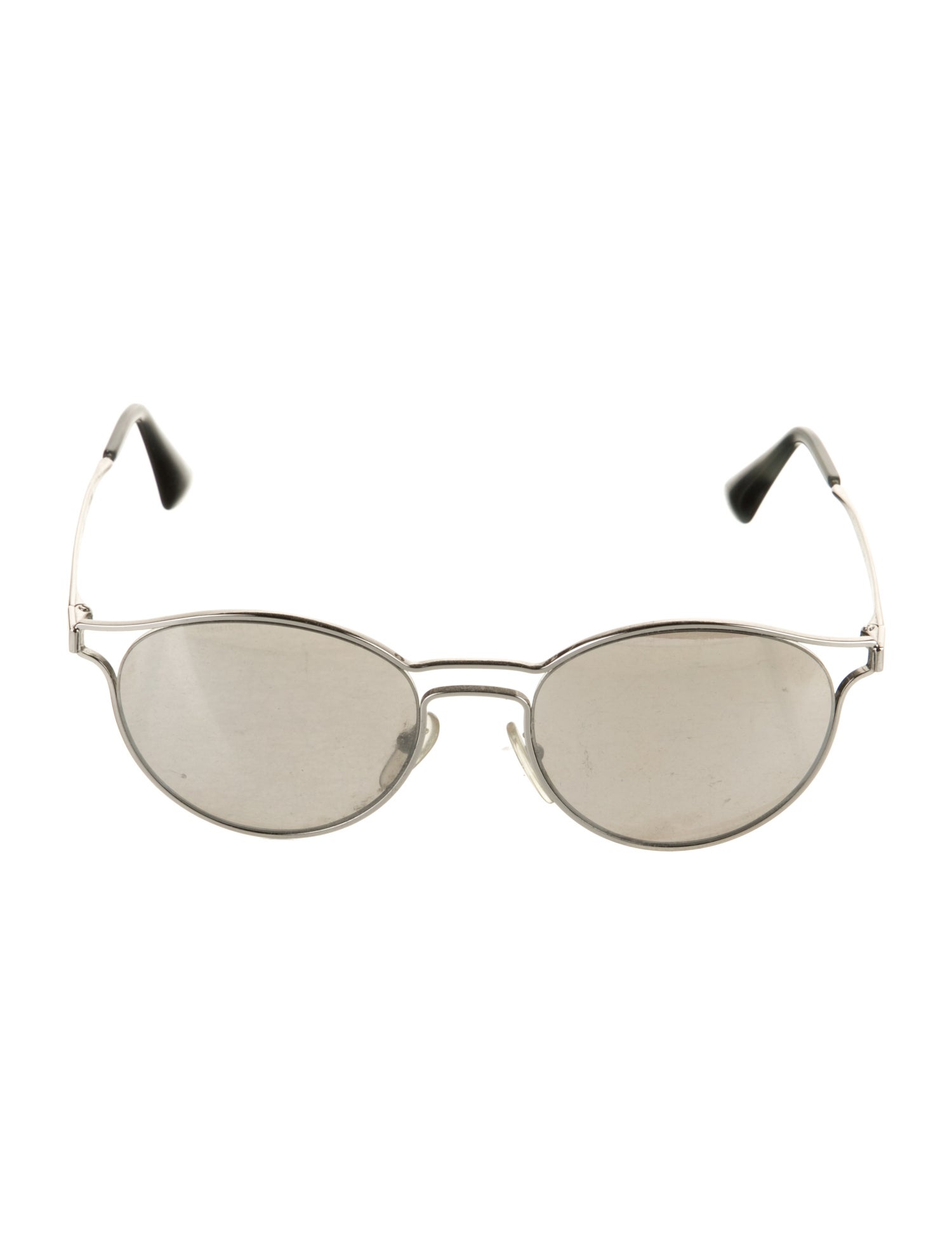 Prada Round Mirrored Sunglasses