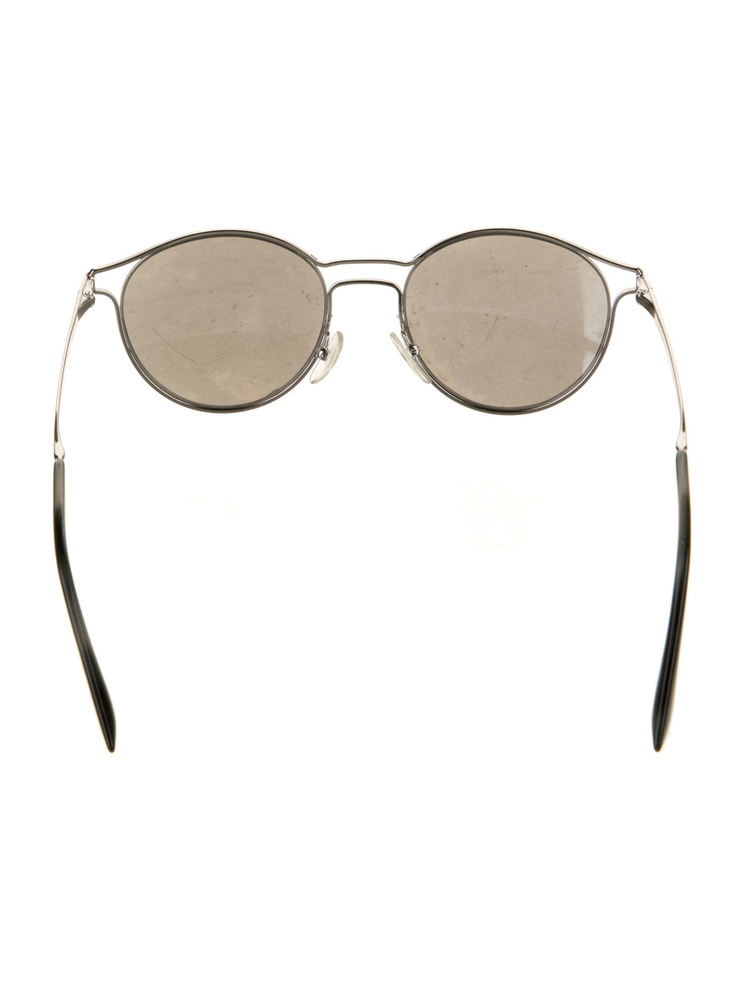 Prada Round Mirrored Sunglasses