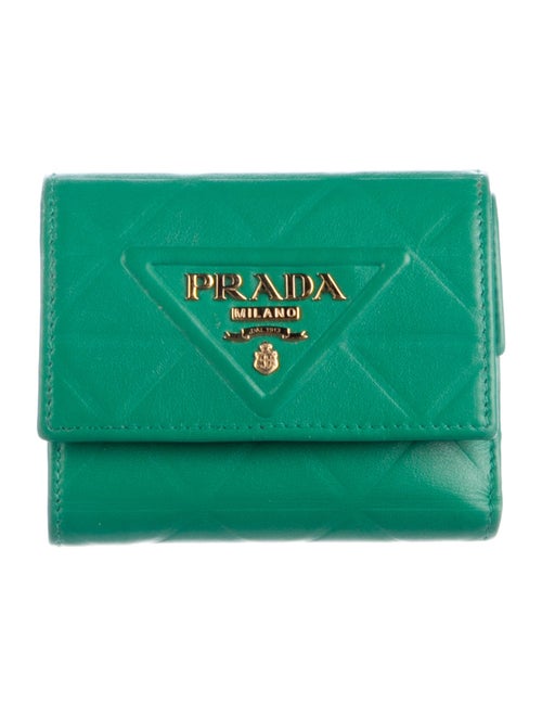 Prada Soft Calf Leather Compact Wallet