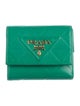 Prada Soft Calf Leather Compact Wallet