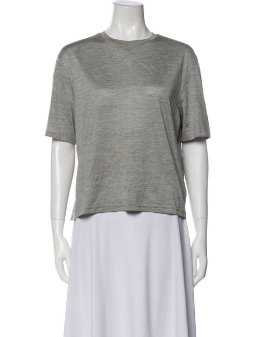 Prada Silk Crew Neck T-Shirt