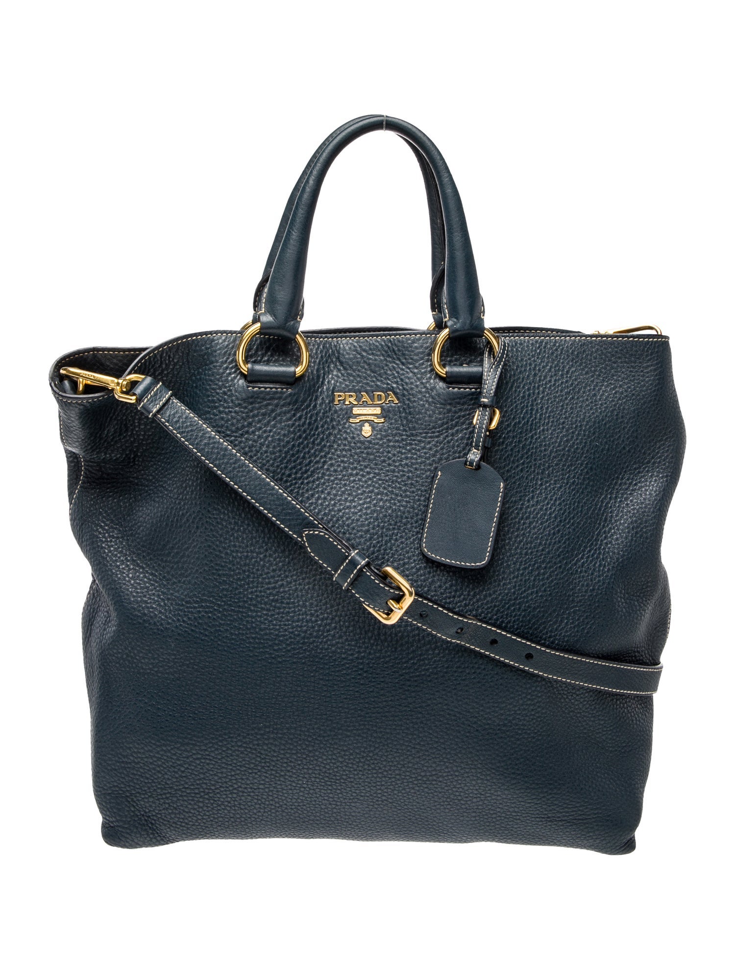 Prada Vitello Daino Leather Shopping Tote
