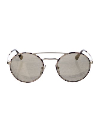 Prada Round Mirrored Sunglasses