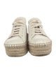 Prada Leather Whipstitch Trim Espadrille Sneakers