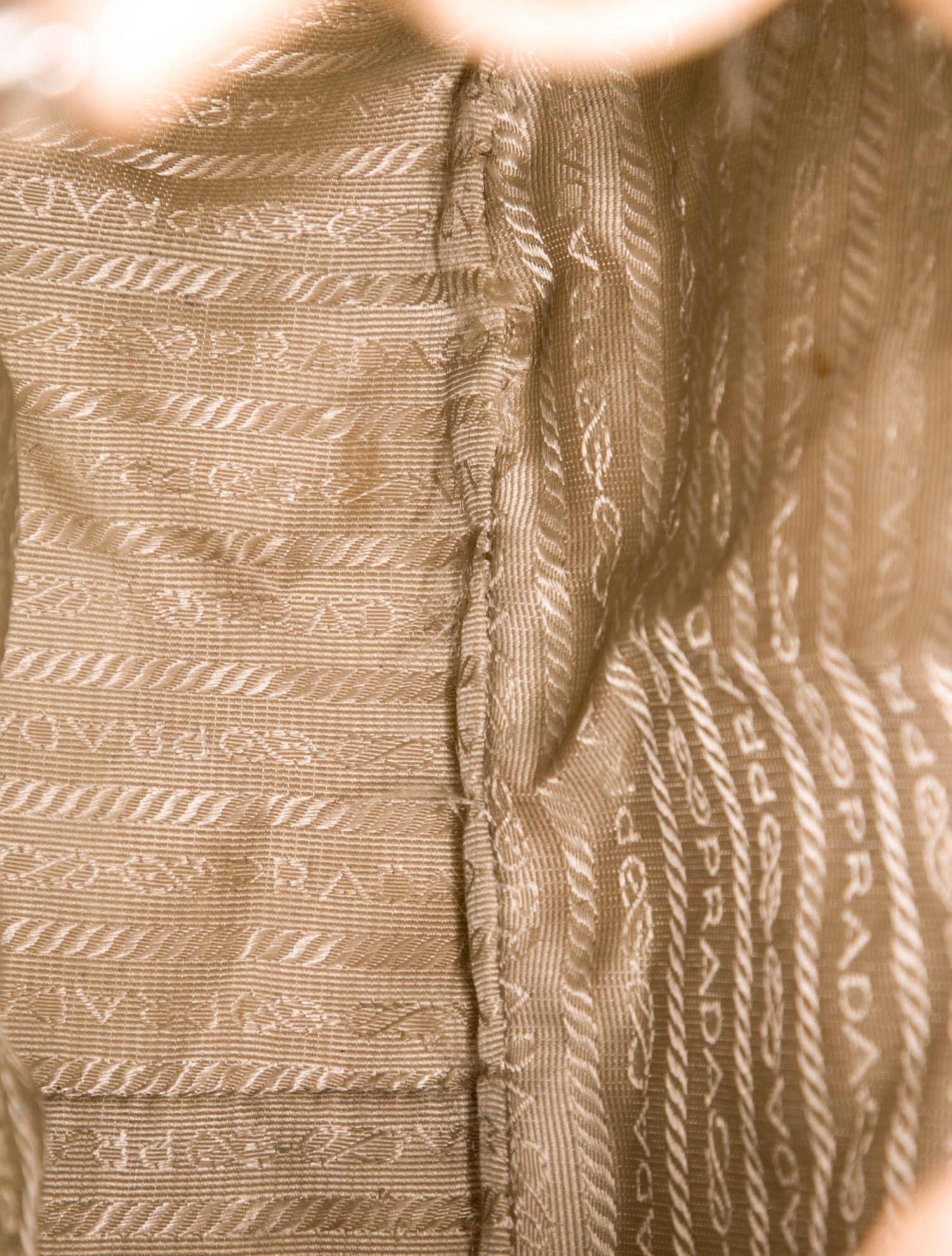 Prada Enameled Metal Triangle Shoulder Bag