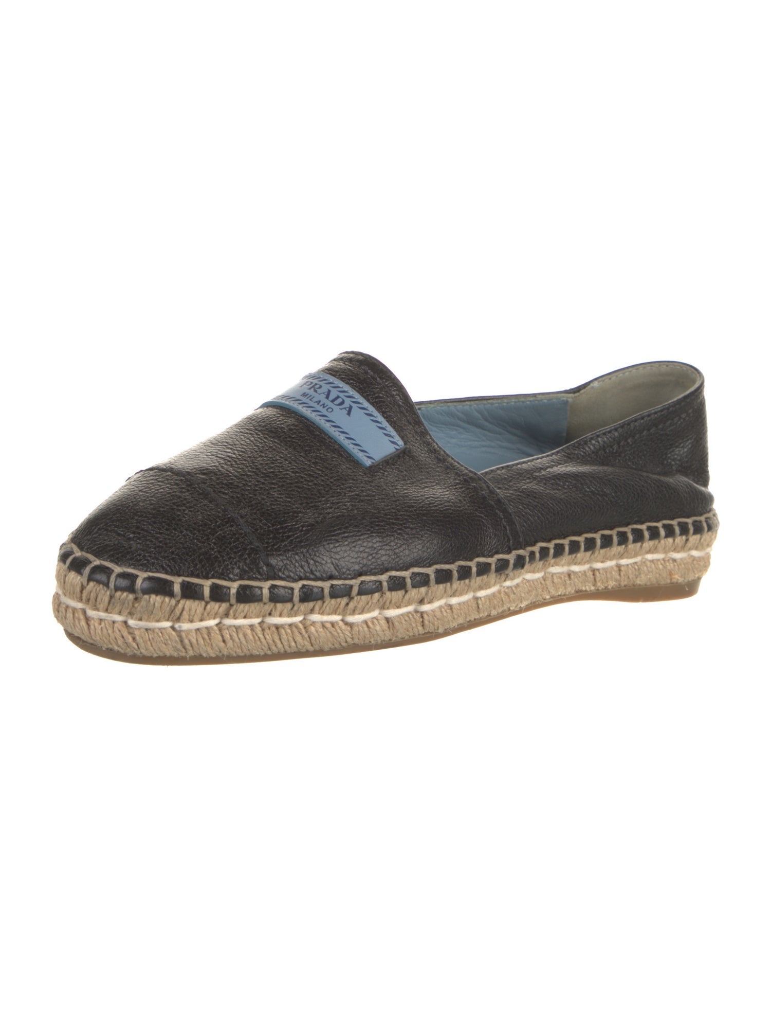 Prada Leather Espadrilles